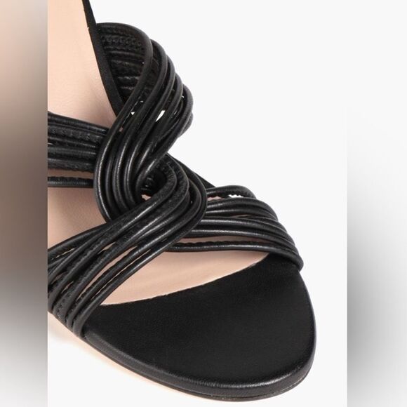 Stuart Weitzman | Twist Block Nappa Leather Sandals Size 8 - Picture 3 of 7